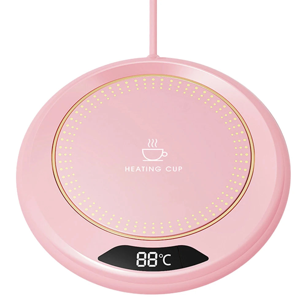 Electric Coffee Warmer USB Plug Coffee Mug Warmer 3 Temperature Setting Portable Cup Warmer for Heating Coffee Beverage Milk Tea