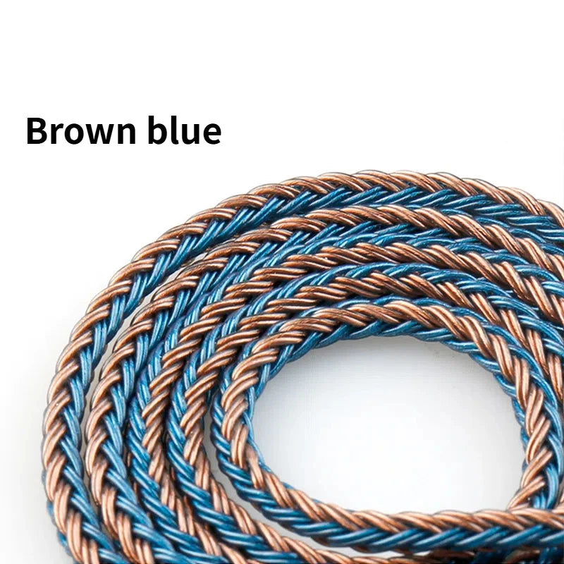 KBEAR ST16 Crystal 16 Cores Upgrade Cable 5N Single Copper Silver-plated 2PIN/MMCX/QDC Earbuds Connector For KS1 Star River Lark