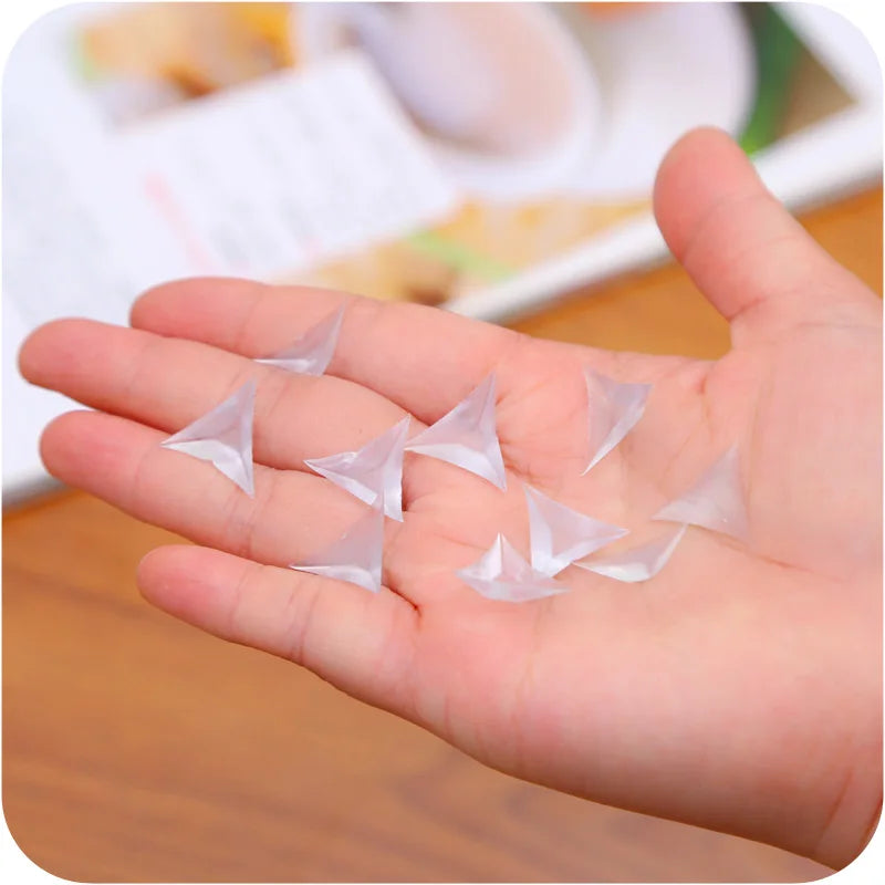 50pcs Clear Dustproof Corner Protector Protective Edge Triangles Soft PP Portable Triangle Stair Dust Corners Brackets