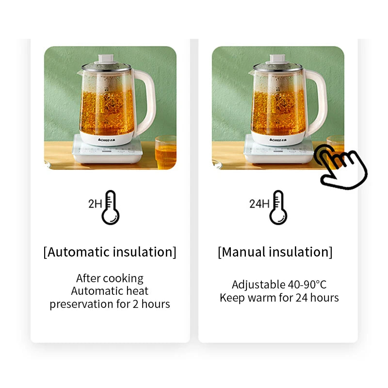 New 2026 220V CHIGO Health 1.8L pot automatic multifunctional tea maker household electric heating kettle CHIGO