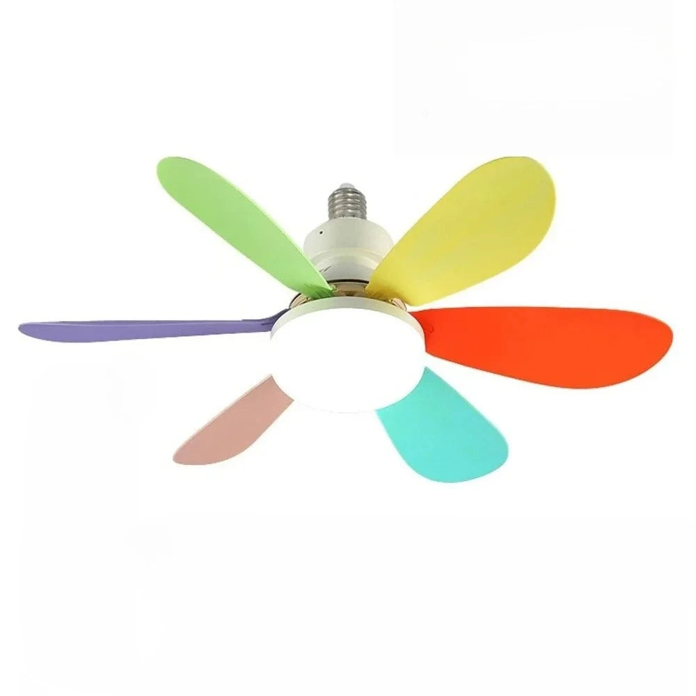 LED 30W Ceiling Fan Light E27 with Remote Control for Dimming Suitable for Living Room Study Household Use 85-265V