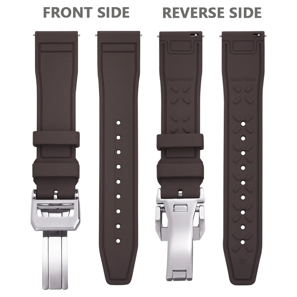 FKM Rubber Strap for IWC Big Pilot Mark Portugieser TOP GUN 20mm21mm 22mm Quick Release Strap Diving Sport Butterfly Buckle Band