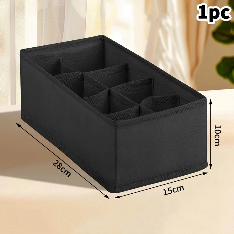 〔White〕Drawer Underwear Socks Bra Storage Box Clothes Storage Organizer Underwear Bag Wardrobe Box Cabinet Drawer Organizer