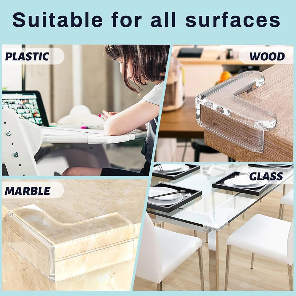 Safety Corner Guards, 8-Piece Protective Corners, Soft Table Corner Protectors for Children, Suitable for Children's Furniture,