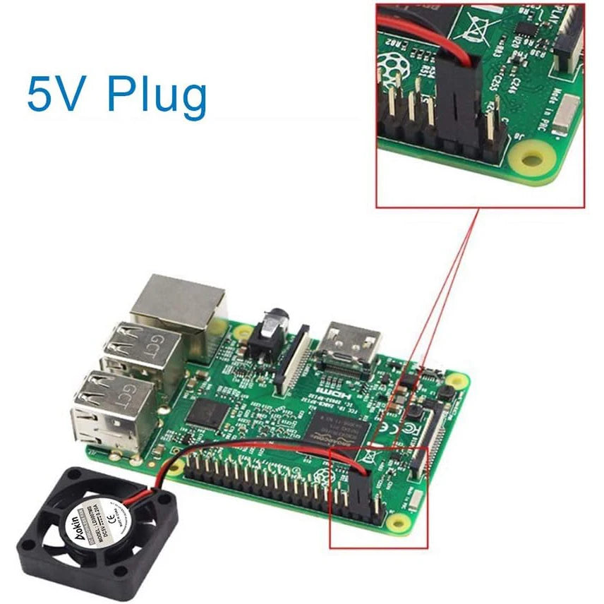 4pcs 3007 Fan for Raspberry Pi 5 30x30x7mm Cooler Fan Pi Brushless Cooling Fan 30MM 1.18in 3.3V 5V DC Quiet Fan for motor