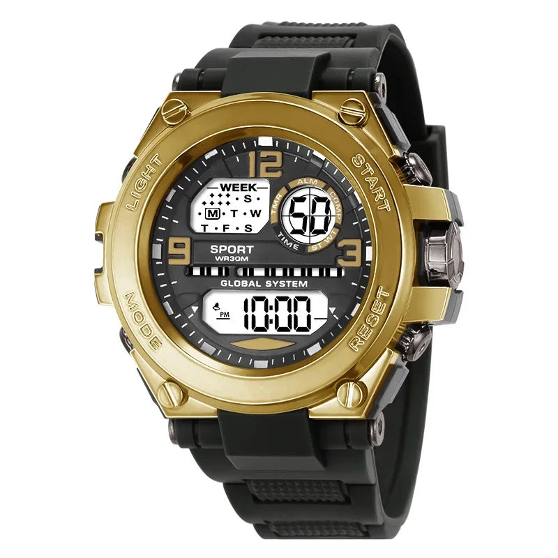 Multifunction Fashion Men's Outdoor Sport Watch Luminous Alarm Clock Men LED Digital Watch Waterproof Electronic Wristwatch