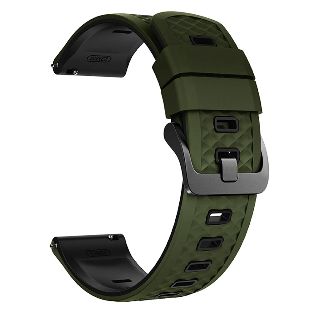 22mm Sport Slicone Strap For OnePlus Watch 3 2 2R 46mm Soft Bracelet For OPPO Watch X X2 4 Pro/Mi Watch 2 Pro S4 S3 S1 Watchband