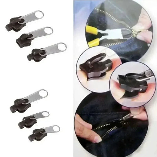 3 Sizes Universal Instant Fix Zipper Repair Kit Replacement Zip Slider Teeth Rescue Sewing Clothes Bag Zippers Accessories 2028