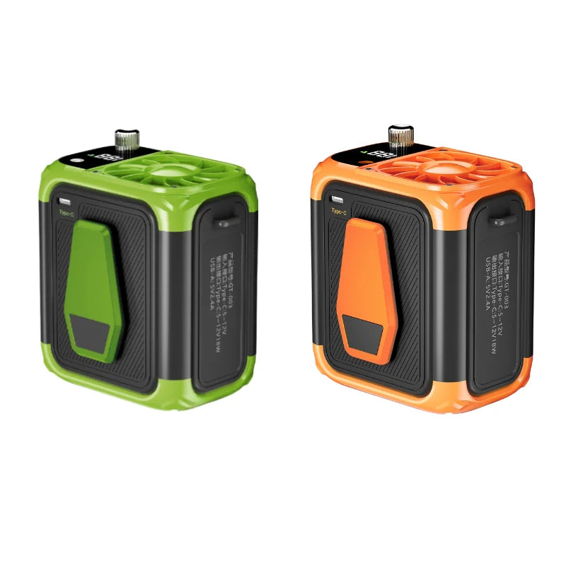 High Speed Waist Hanging Cooling Fan, USB Rechargeable 12000mAh Portable Personal Fan with 150 Levels for Outdoor & Travel
