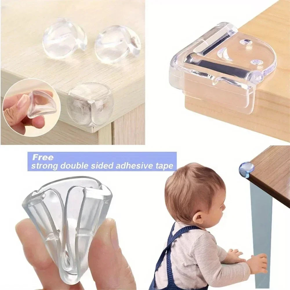 Silicone Baby Child Safety Table Guards Corner Anti-collision Clear Rubber Furniture Corner Edge Table Cushion Guard Protector
