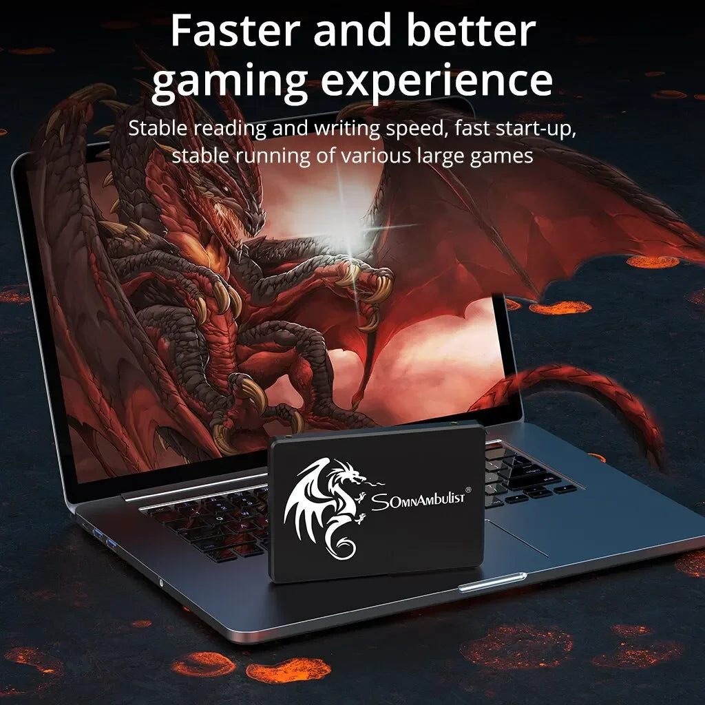 New SomnAmbulist SSD 2.5 64GB 128GB 256GB 512GB for Laptop Desktop Solid State Drive Sata3 120GB 240GB 480GB SSD for PC Laptop