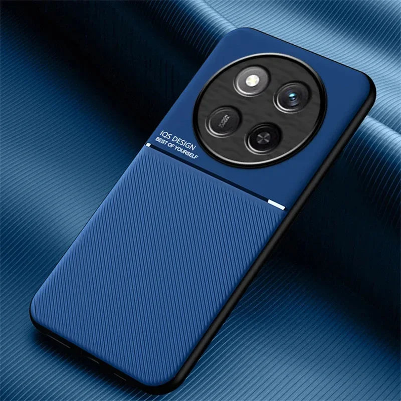 For Honor Magic7 Lite 5G Case Leather Car Magnetic Holder Shockproof Coque Magic 7Lite Soft TPU Frame Protect Cover Full Wrapped