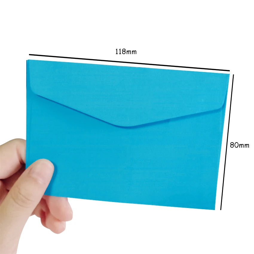 50pcs/lot  Candy color mini envelopes DIY Multifunction Craft Paper Envelope For Letter Paper Postcards School Material