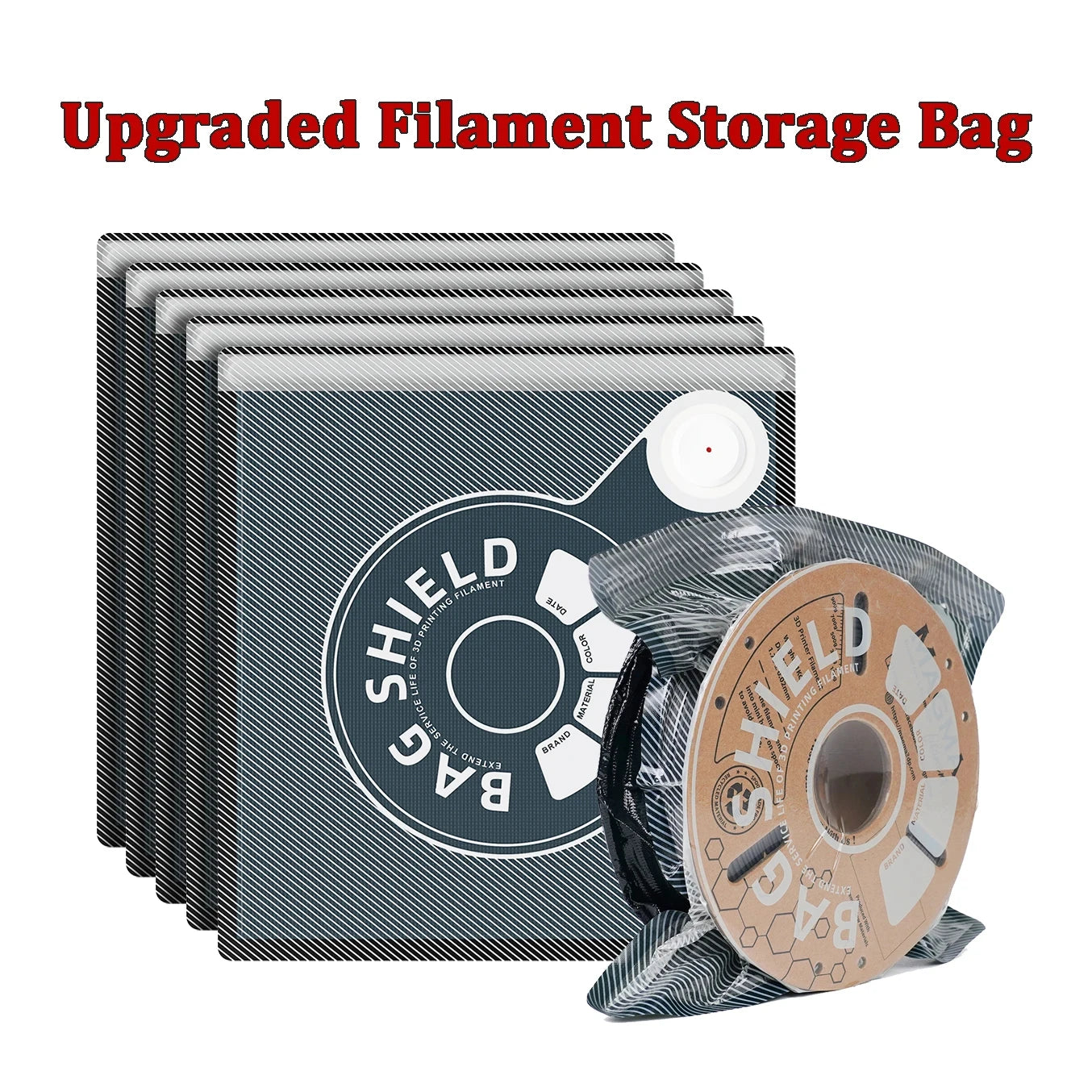 2.0 Upgraded Filament Storage Bag PLA ABS PETG Vacuum Bag Dryer Filament Safekeep Humidity Resistant Strong seal 3D Printer Part