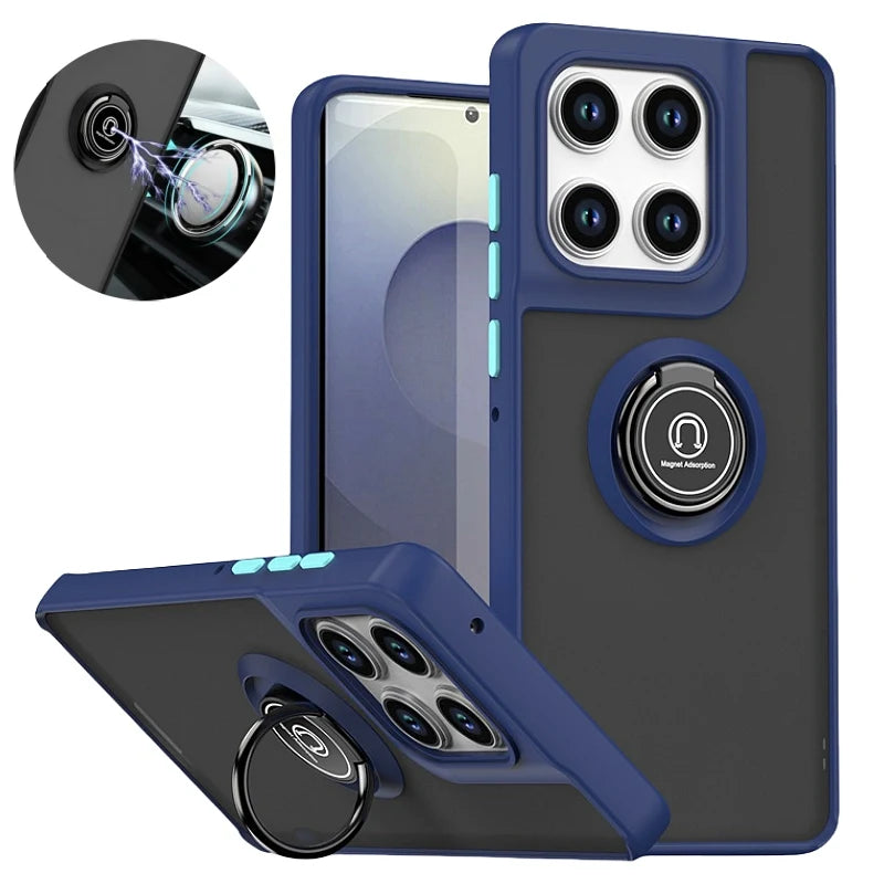 Shockproof Armor Case For Motorola Moto Edge 60 Fusion Edge60 Pro G05 G15 G35 G55 G75 G85 G56 G86 5G Magnetic Holder Ring Cover