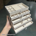 Newly Upgraded 7-Tier Dust-Proof Acrylic Jewelry Storage Box Modern Rectangular Desktop Display & Storage Jewelry Box Amagi