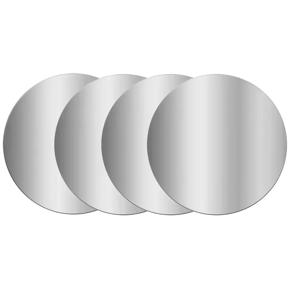 1-5PCS 8CM Magnetic Metal Plate Disk for Mobile Phone Tablet Universal Self Adhesive Iron Disk Patch Sticker for Magnetic Holder