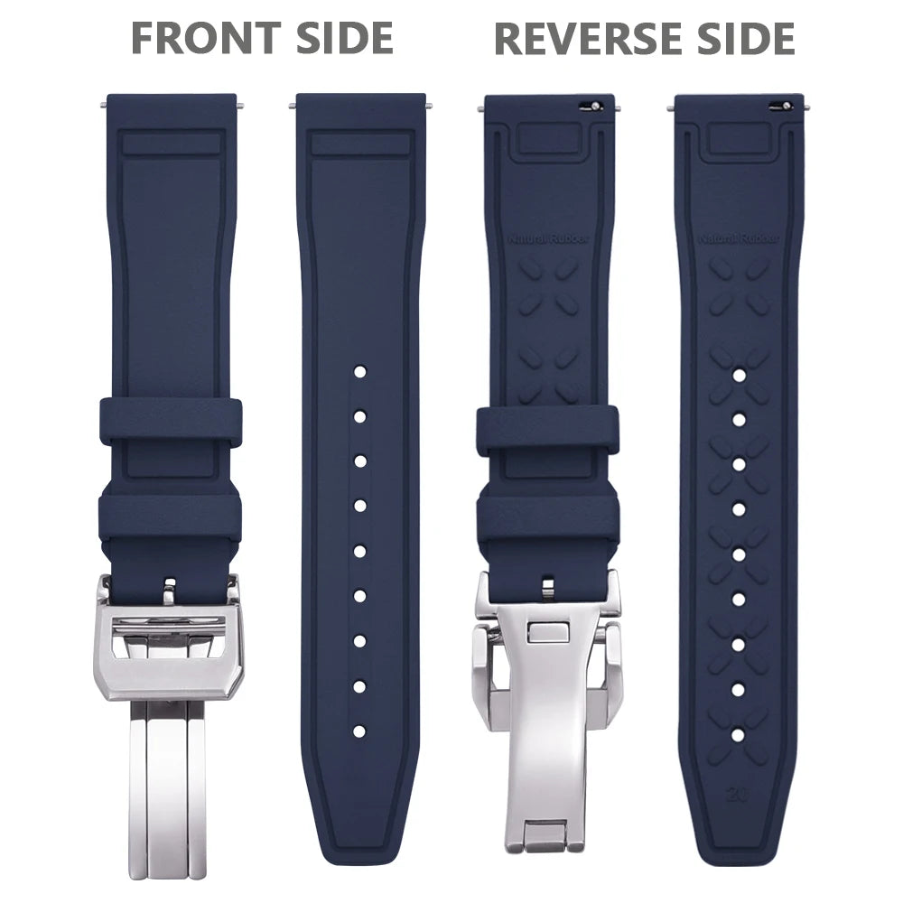FKM Rubber Strap for IWC Big Pilot Mark Portugieser TOP GUN 20mm21mm 22mm Quick Release Strap Diving Sport Butterfly Buckle Band