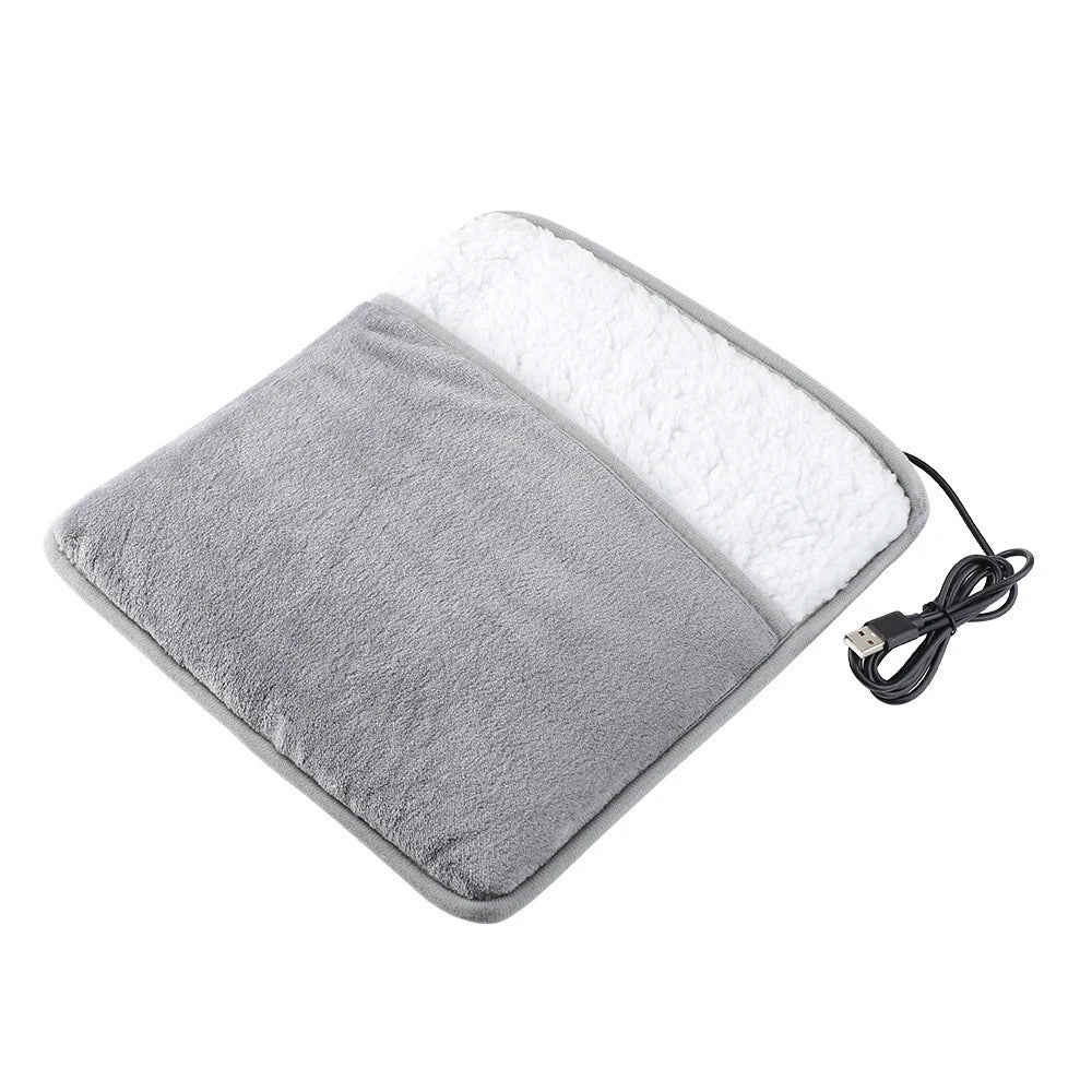 Electric Foot Heater Portable Soft Foot Warmer Mat For Home USB Foots Warmer Pat Wearable Foot Warmth Mad Winter Foot Warmer