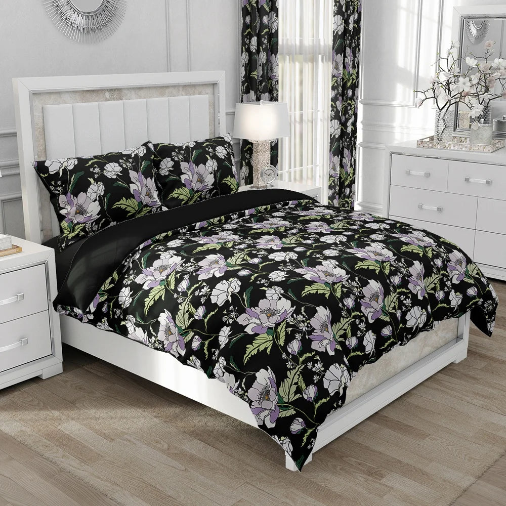 Nordic Linen Bedding set Duvet cover set King/Euro/240x220 size Bed Set Blanket/Quilt Covers for home Bedclothes bird