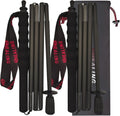 Carbon Fiber 5-Section Hiking Stick Portable Lightweight Clibming Pole Outdoor Foldable Trekking Pole Camping City Walking Stick