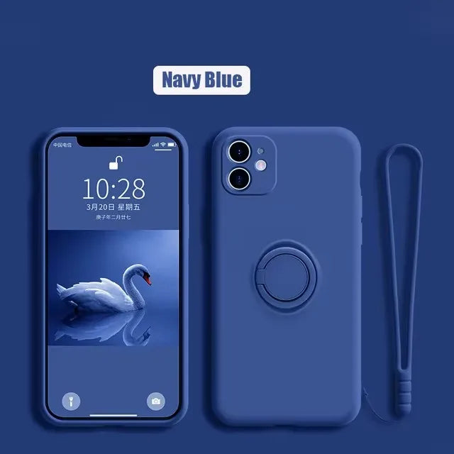 Luxury Liquid Silicone Magnetic Holder Stand Phone Case For XiaoMi 14T 15 Pro Redmi 13C 4G Note 13 14 15 Pro Plus 5G Back Cover