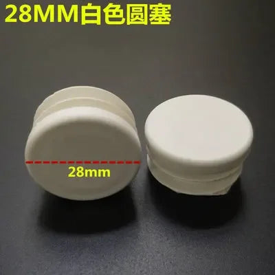 10pcs White square plastic pipe plug round cap tube end inner plug Furniture Leg Blanking hole dust cover Feet Protector  ﻿