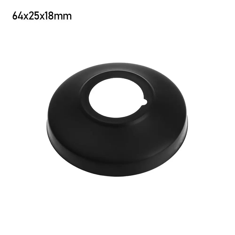 Black Shower Faucet Decorative Cover Stainless Steel Water Pipe Wall Covers Heat Resistant Durable Bathroom Kitchen Accessories