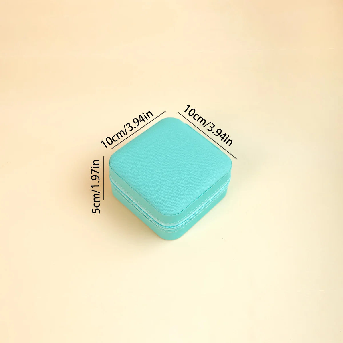 Mini jewelry storage box portable family travel earrings necklace storage box female ring organizer PU leather display box