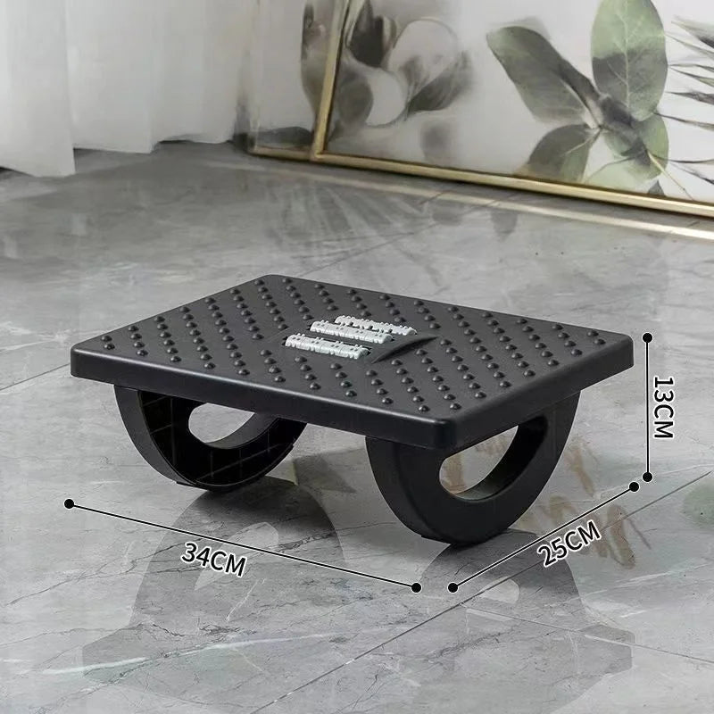 Ergonomic Office Foot Rest Stool Under Desk Adjustable Height Comfortable Footrest for Home Office Workstation Sofa