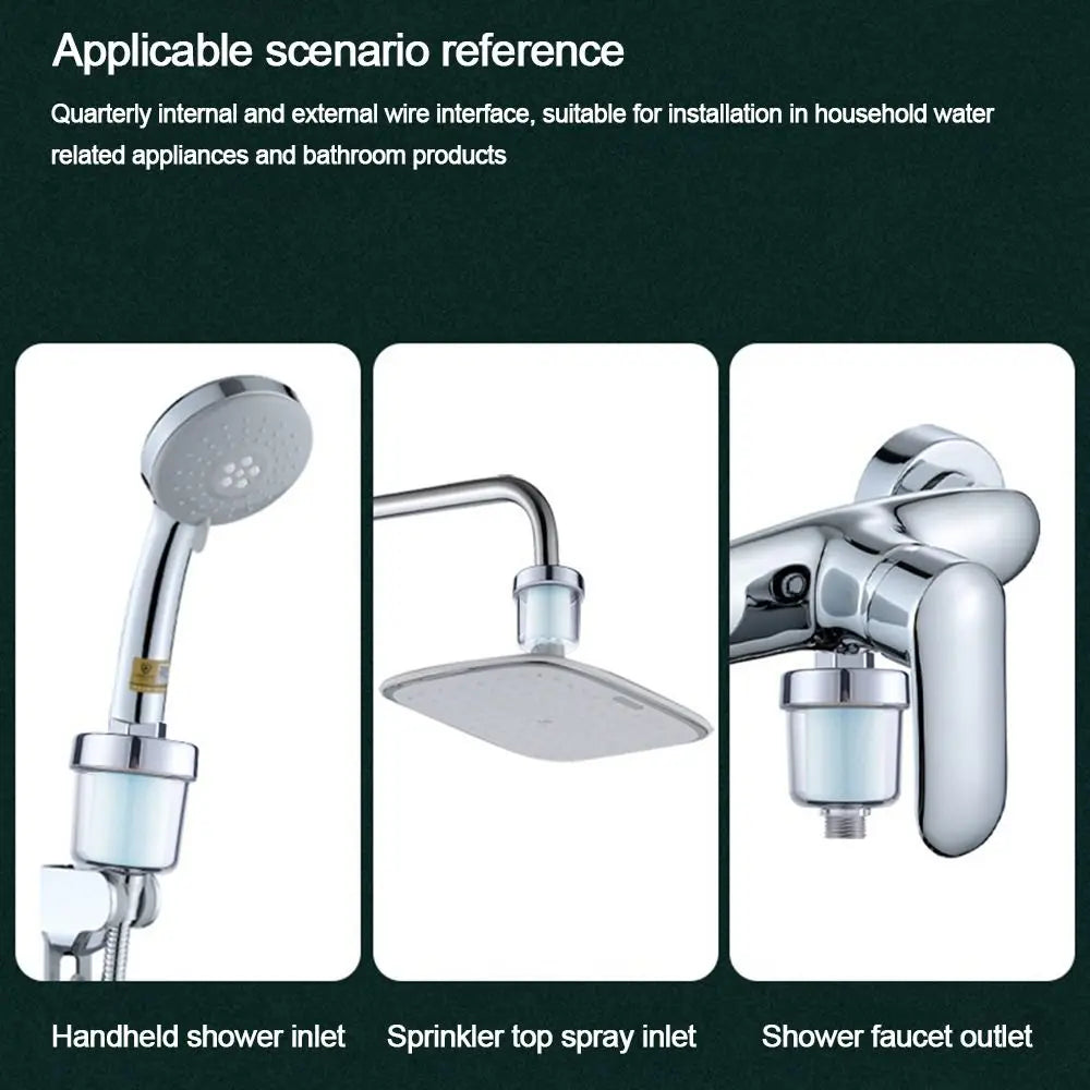 Universal Shower Filter PP Cotton Purifier Water Outlet Purifier Kits Chlorine Removal  Faucet Front Purification Strainer