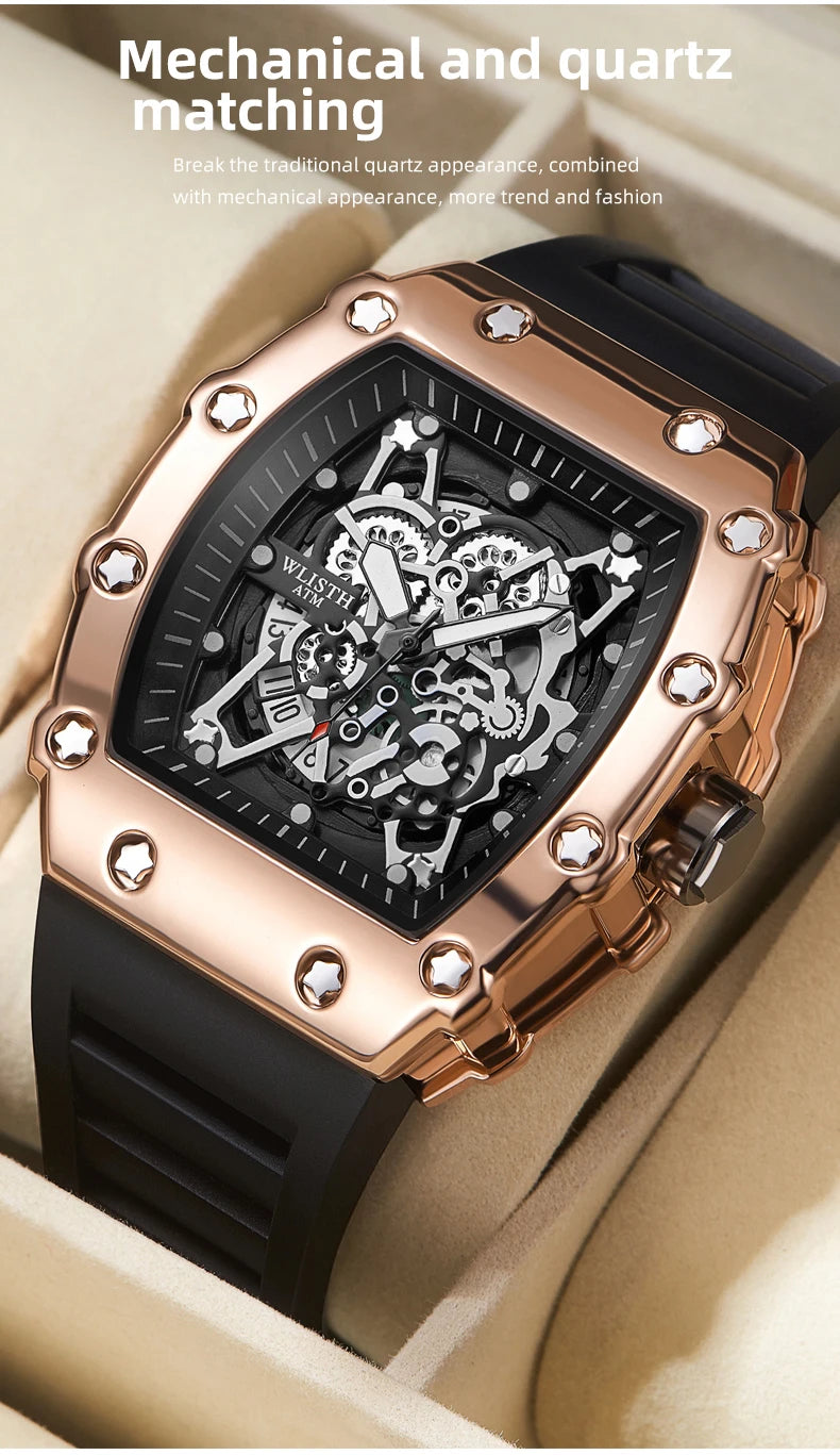 Brand Infantry Heavy Quartz Watch Creative Waterproof Hand Clock Men's Non-mechanical Sports Cool Gift Wristwatch
