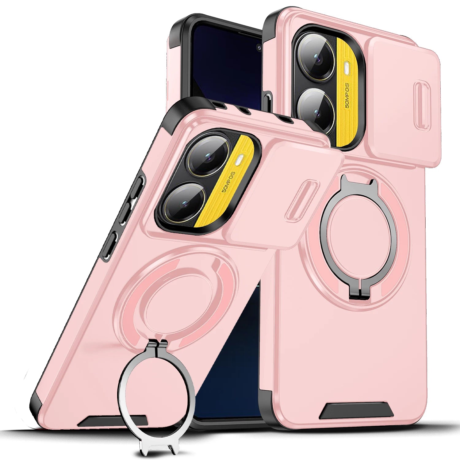 For Poco X7 Pro 5G Case Lens Protect Shockproof Armor Cover for Poko Little X7 X7 Pro X7pro Pocox7pro Car Magnetic Holder Funda