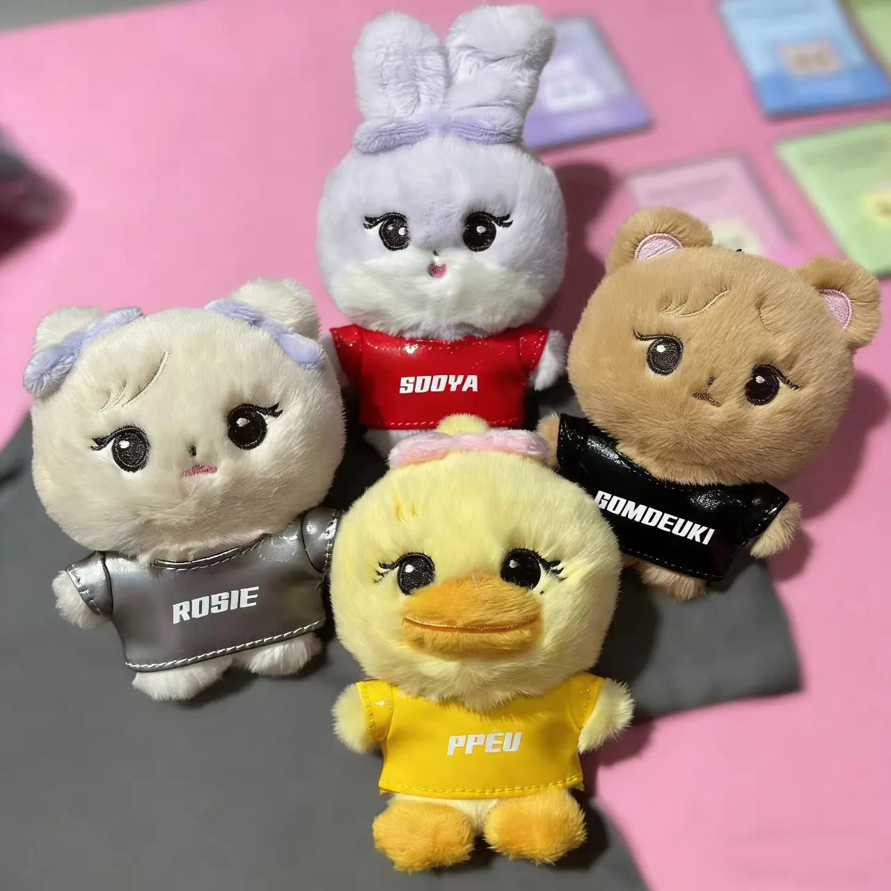 Kpop Idol Cute Plush Keychain Kawaii Cartoon Bag Charm Fan Merch Gift Women Girls Birthday Collection Accessories