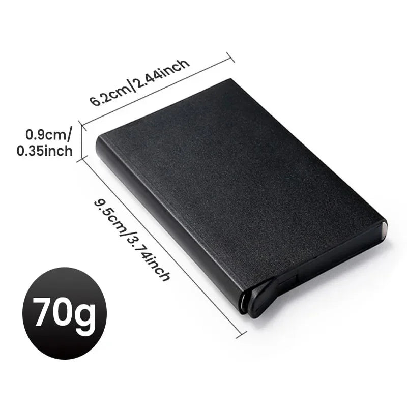 ID Credit Bank Card Holder Wallet Anti Rfid Smart Anti Rfid Blocking Protected Magic Pop Up Slim Small Money Wallets Case