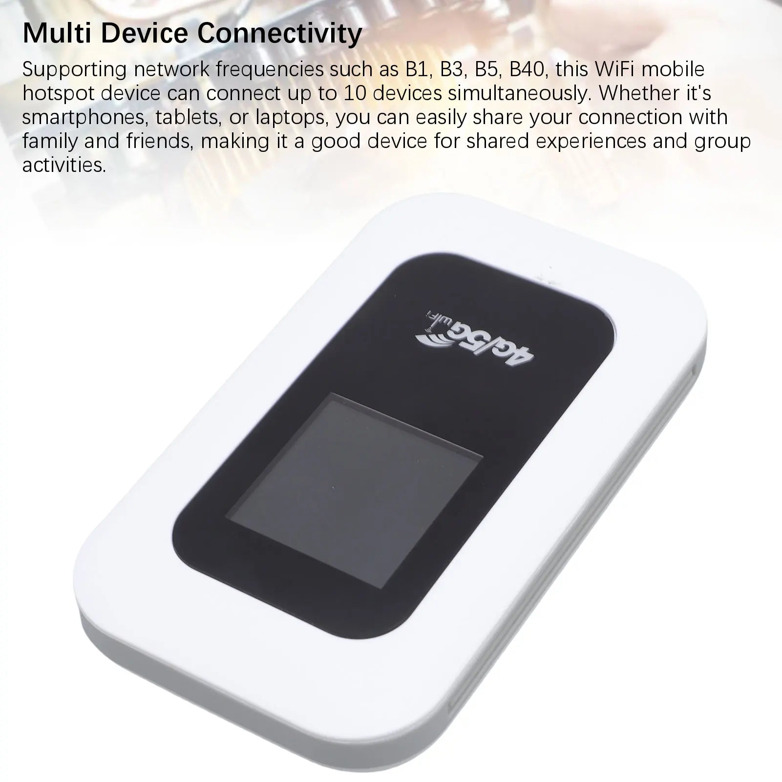 WiFi Hotspot Device 300Mbps High Speed 4G/5G  Wireless Network Device for Travel Camping WiFi Mobile Hotspot Device
