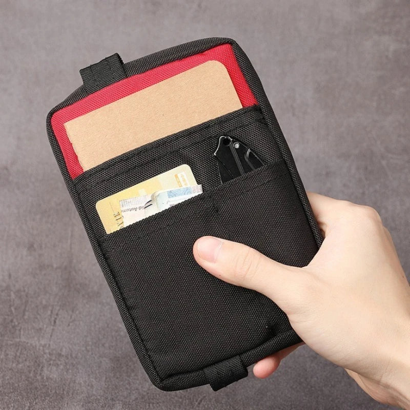 Portable Outdoor EDC Tool Storage Bag Tactical EDC Pouch Mini Tactical Wallet Coin Purse Multifunctional Bag for Camping Hiking