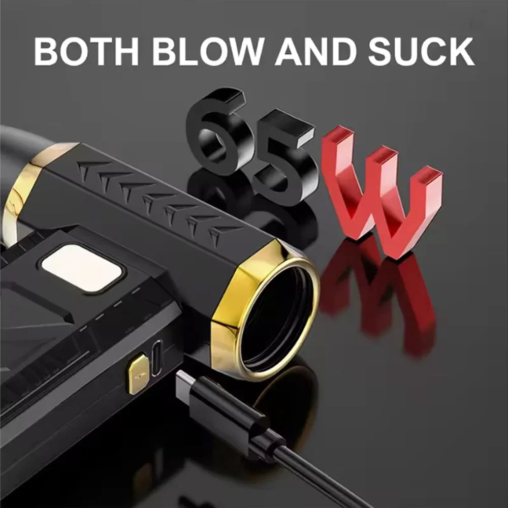 M18 400000RPM Brushless Turbo Fan Jet Blower Violent Fan Powerful Electric Blower Portable Dust Cleaner Type-C Charging 53m/s