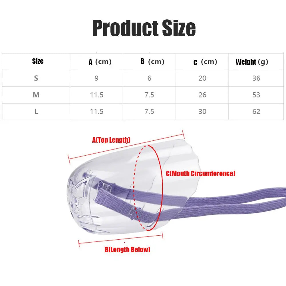 Breathable Kitten Cat Recovery Hollow-Carved Design Pet Mouth Cover Cat Mask Transparent Anti-Bite Cat Muzzle