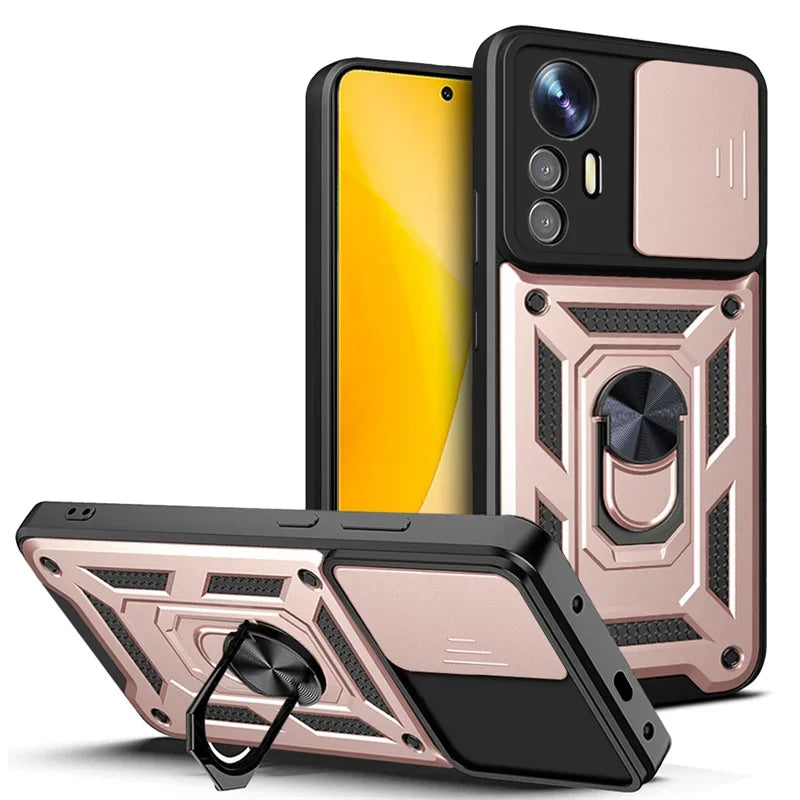 Military Grade Armor Case For Mi Xiaomi 17 15 14 Ultra Pro 13T 13 Lite Max 5G Phone Magnetic Holder Ring Stand Protect Cover
