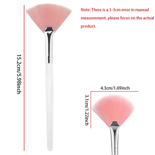 3/9 Pieces Facial Fan Mask Brushes Soft Mask Brush Applicator Esthetician Facial Mask Brushes For Women Girls Cosmetic Tools
