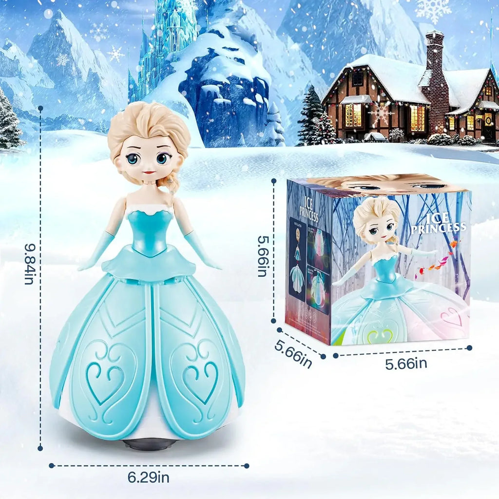 Dancing Princess Interactive Spin Robot Toys for Little Girls with Colorful Flashing Lights & Music,Pretend Birthday Gift Kid