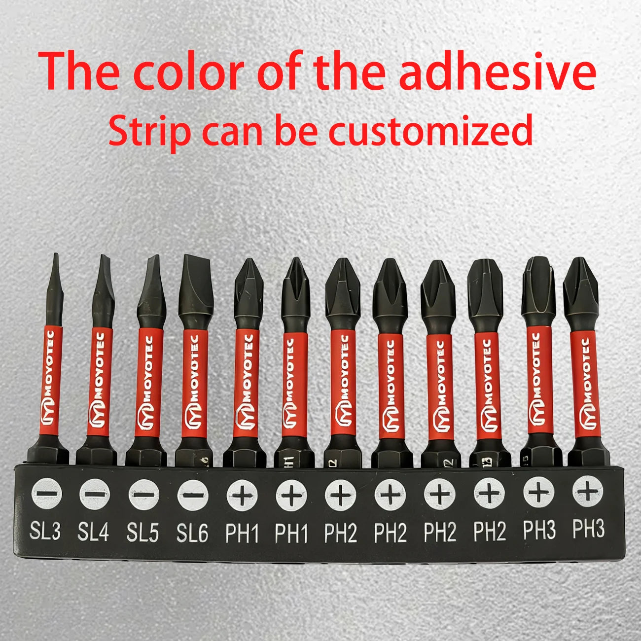 12-Piece S2 Steel Bit Set, Cross/Flat Head, Multiple Sizes, 50mm, Magnetic, Anti-Twist, High Hardness Impact Screwdriver Bits