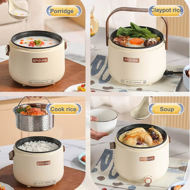 1.7L Smart Low-sugar Rice Cooker Home Rice Soup Separation Rice Cooker Multi-function Electric Cooker Non-stick Auto Keep Warm