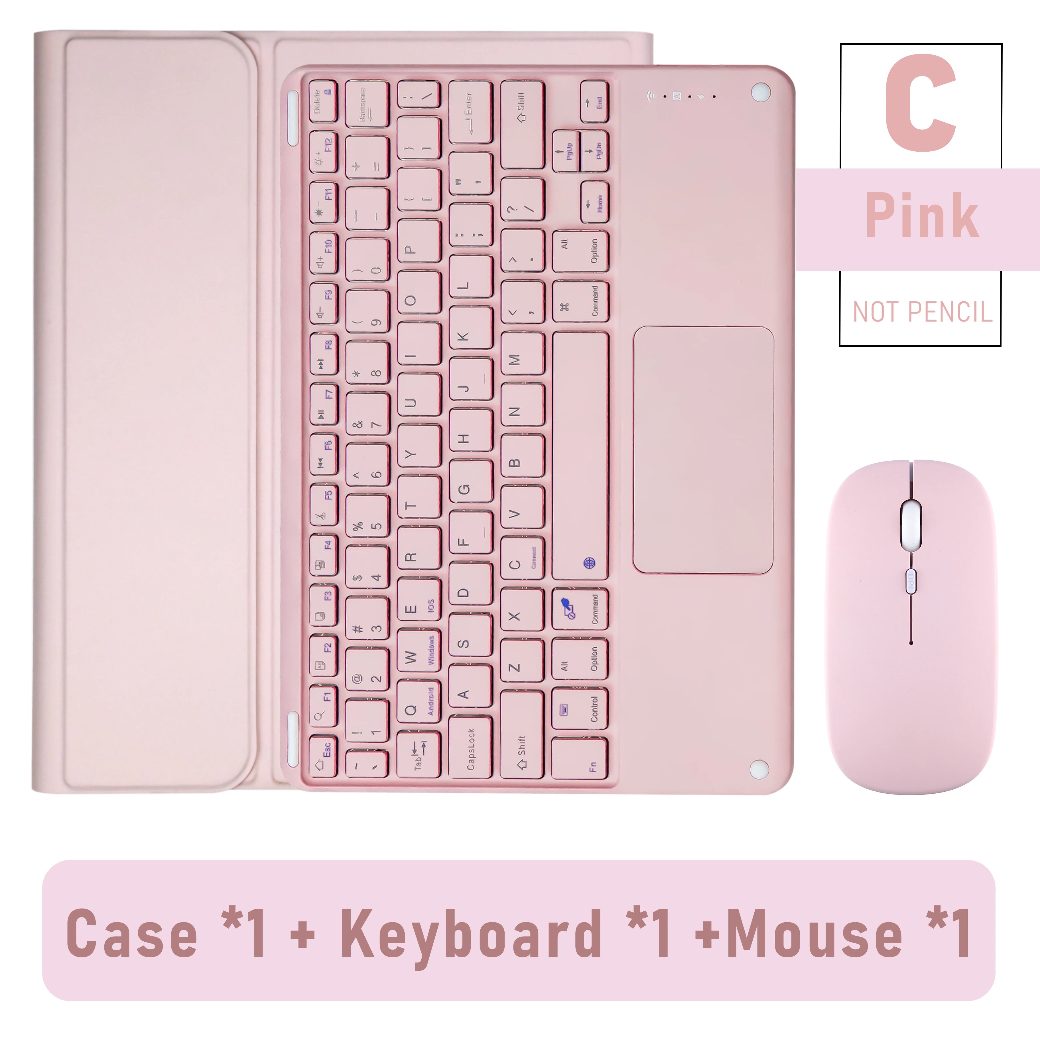 Keyboard Wireless Mouse Magic For iPad Pro 13 11 Case M5 M4 2026 M3 Air 13 11 5 4 10.2 9 8 7 Generation Case Bluetooth Keyboard