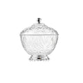 Transparent Plastic Storage Tank Large-capacity Food Tall Fruit Storage Box Gold-plated Desktop Snack Jar with Lid Decorate