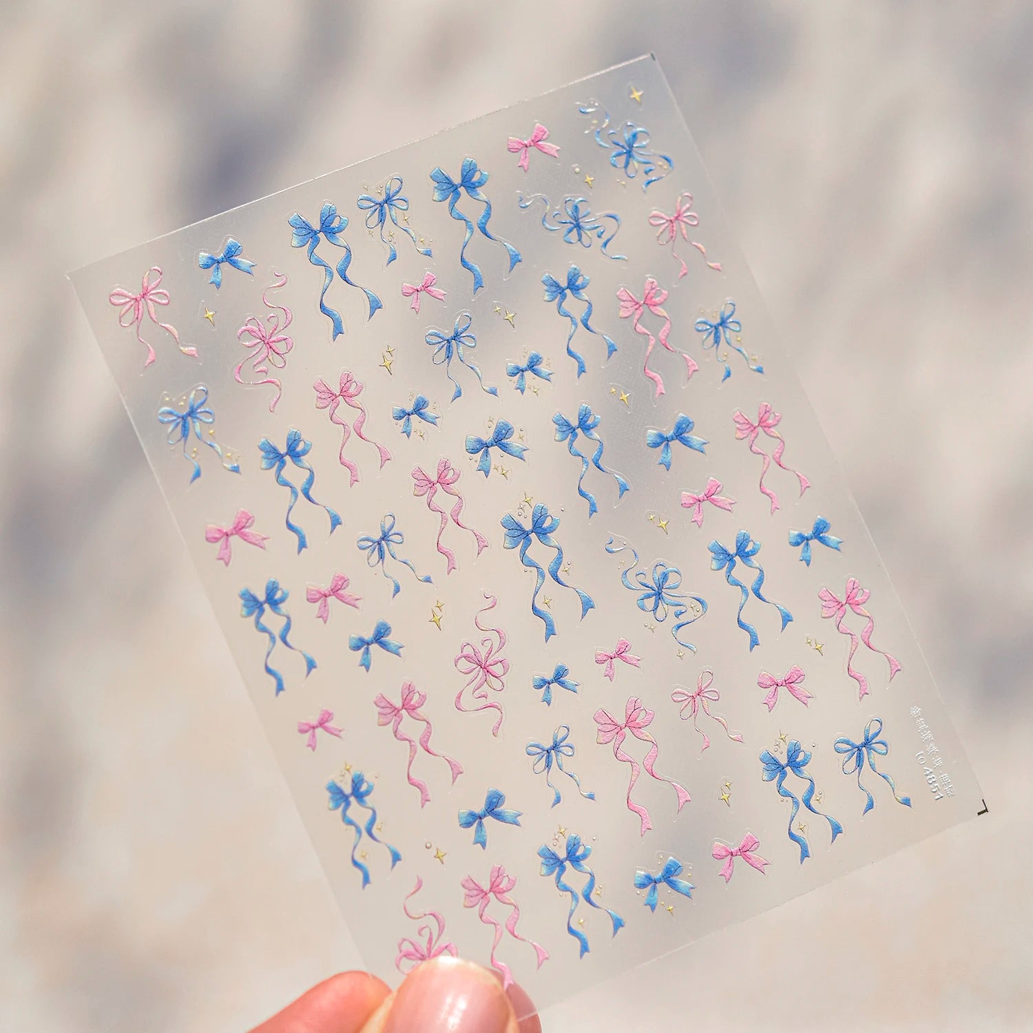Red Butterfly 5D Nail Sticker Nail Art Decoration Spring Flowers Nail Art Decal Relief Sticker Press on Nails