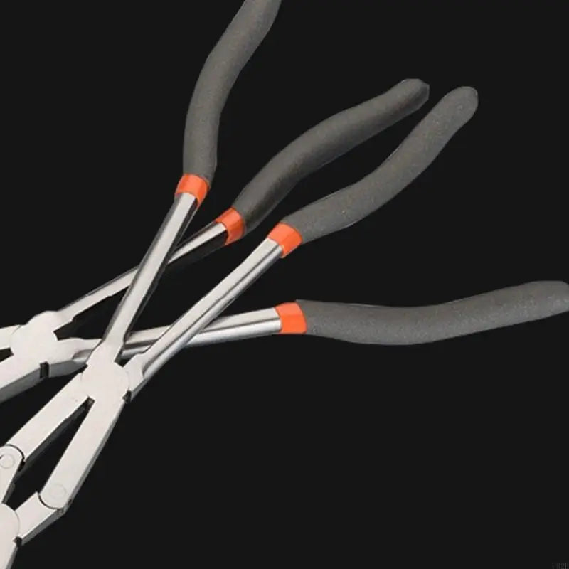P82E Double Joint Long Handle Plier High Carbon Steel Multifunctional Double Joint Pliers for Homes Garage Outdoor Use