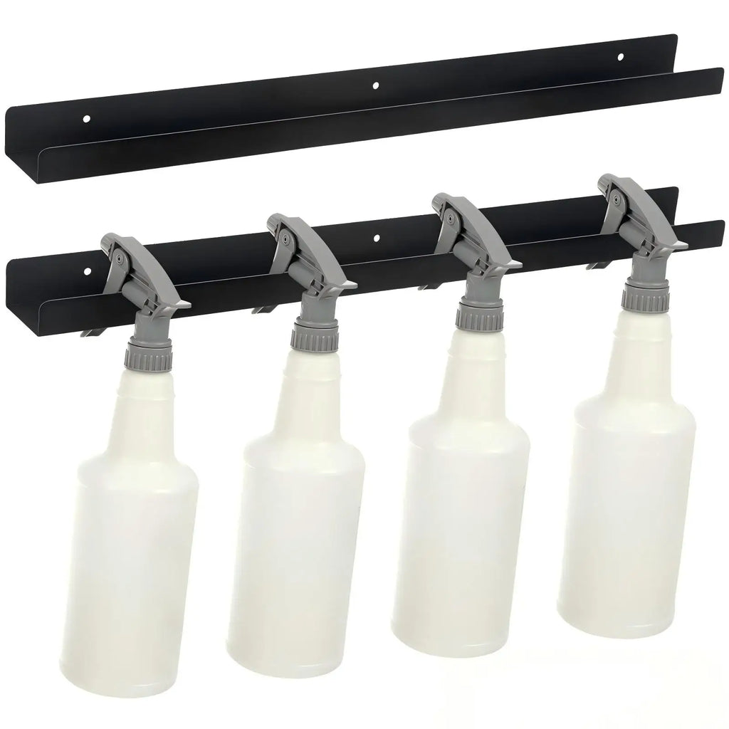 Spray Bottle Holder Wall Mounted Spray Bottle Storage Rack with Hardware Hanger Organizer, for Mobile Garage Home Organizer