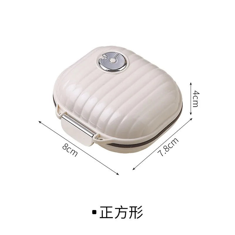 Portable Mini Medicine Box Daily Pill Organizer Week Long Drug Dispenser Compact Travel Health Care Storage Container pill QIWU
